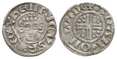 Coins - English Medieval English Medieval Coins - John - London / Adam - Short Cross Penny. 1204-1209 AD. Class 5b2. Obv: facing bust with sceptre and HENRICVS REX legend. Rev: short voided cross with
