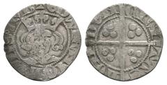 Coins - English Medieval English Medieval Coins - Edward III - London - Florin Penny. 1344-1351 AD. Class 3. Obv: facing bust with +EDW R ANGL DNS HYB legend. Rev: long cross and pellets dividing CIVI