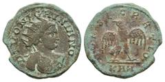 Coins - Roman Imperial Ancient Roman Imperial Coins - Nigrinian (under Carinus) - Eagle Antoninianus. 284-285 AD. Son of Carinus{?), posthumous issue, Rome mint. Obv: DIVO NIGRINIANO legend with radia