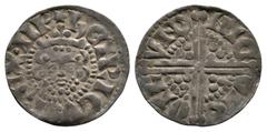 Coins - English Medieval English Medieval Coins - Henry III - London / Nicole - Long Cross Penny. 1248-1250 AD. Class 3b. Obv: facing bust with HENRICVS REX III legend. Rev: voided long cross and pell