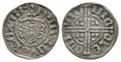 Coins - English Medieval English Medieval Coins - Henry III - London / Nicole - Long Cross Penny. 1248-1250 AD. Class 3c. Obv: facing bust with HENRICVS REX III legend. Rev: long voided cross dividing