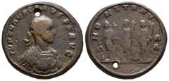Coins - Roman Imperial Roman Imperial Coins - Carus - Paduan Monetae Medallion. 19th century AD. Copying medallion type. Obv: IMP C M AVR CARVS P F AVG legend with laureate and cuirassed bust right. R