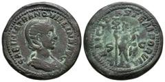 Coins - Roman Imperial Roman Imperial Coins - Tranquillina - Paduan Felicitas Sestertius. 19th century AD. Wife of Gordian III, fantasy(?) sesterius. Obv: SABINIA TRANQVILLINA AVG legend with diademed