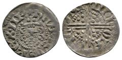Coins - English Medieval English Medieval Coins - Henry III - Canterbury / Nicole - Long Cross Penny. 1248-1250 AD. Class 3b. Obv: facing bust with HENRICVS REX III legend. Rev: long voided cross divi