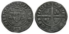 Coins - English Medieval English Medieval Coins - Edward I - London - Long Cross Penny. 1279 AD. Class 1c. Obv: facing bust with +EDW REX ANGL DNS HYB legend. Rev: long cross and pellets dividing CIVI