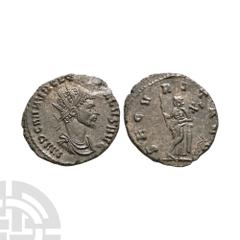 Coins - Roman Imperial Quintillus - Securitas AE Antoninianus. August-November 270 A.D. Rome mint. Obv: IMP CM AVR CL QVINTILLVS AVG legend with radiate draped bust right. Rev: SECVRIT AVG legend with