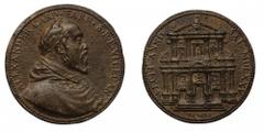 Päpstliche Staaten Cardinal Alessandro Farnese (1534-1589). Medal with Cardinal Alessandro Farnese to commemorate the construction of the church of the Ges— in Rome 1575, D/ALEXANDER.CARD.FARN.S.R.E.V
