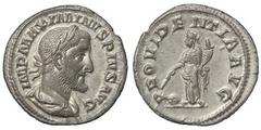 Empire Maximinus I Thrax ( 235-238) Maximinus I Thrax (AD 235-238) Denarius, Providentia. RIC 13 Ag 2,58 g about AU