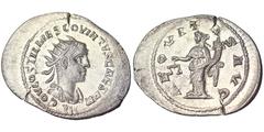 Roman coins Empire Hostilianus (250-251) Antoninianus Antiochia AEQUITAS.Ø 23 mm RIC 194b. sim. 3.30 g. A.Unc