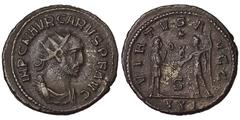 Roman coins Empire Carinus (283-285) Antoninianus n.d. Antioch Carinus receiving Victory from Jupiter.Ø 20 mm RIC 327 sim. 3.90 g. VF+