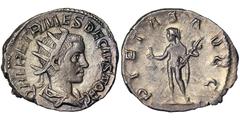 Roman coins Empire Herennius Etruscus (250-251 AD) Antoninianus Rome Ø 22 mm Cohen 11. 3.39 g. A.XF