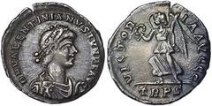 Roman coins Empire Valentinian II (375-392 AD) Siliqua Rome Asta Nummus et ars 88, Ø 17,5 mm Cohen 40. 1.78 g. A.XF
