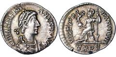 Roman coins Empire Valentinian I (364-375 AD) Siliqua Rome Montenegro 5503. 2.09 g. NC Q.SPL