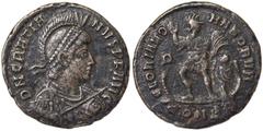 Roman coins Empire. Empire Gratianus (366-383 AD) Æ Issue Constantinople Ae. RIC 52a. 4.51 g. R VF
