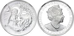 Coins - Africa Saint Helena 1 Pound 2022 NGC PF69 ULTRA CAMEO Silver., Proof ; Elizabeth II (1952-2022); Una and the lion
