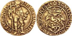 Coins - Europe Netherlands West Friesland 1 Ducat 1590 KM# 8, Delm# 833, N# 207705; Gold (.986) 3.12 g.; "Hungarian Dukat"; XF