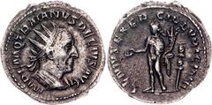 Coins - Ancient World Roman Empire Trajan Decius AR Antoninianus 249 AD RIC# 16; Silver 3.39 g; Trajan Decius (249-251 AD); Rome Mint; Obv: IMP C M Q TRAIANVS DECIVS AVG, radiate and cuirassed bust of