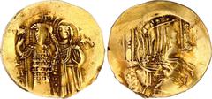 Coins - Ancient World Byzantium Empire of Nicaea AV Hyperpyron 1221 - 1254 (ND) Sear# 2073; Gold 4.46 g; John III Ducas-Vatatzes (1221- 1254); Obv: IC - XC. Christ Pantokrator seated facing on throne 