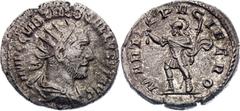 Coins - Ancient World Roman Empire Trebonianus Gallus Antoninianus 251 - 253 AD Mars RIC# 85, N# 283599; Siler 3.38 g.; Obv: Bust of Trebonianus Gallus, radiate, draped, cuirassed, right. IMP C C VIB 