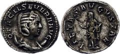 Coins - Ancient World Roman Empire Otacilia Severa AR Antoninianus 248 - 249 AD (ND) RIC# 130; Silver 3.50 g.; Otacilia Severa (247-249 AD); Rome Mint; Obv: OTACIL SEVERA AVG, diademed and draped bust