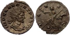 Coins - Ancient World Roman Empire Claudius II Gothicus Æ Antoninianus 269 AD RIC# 157, N# 290246; Bronze 3.21 g.; Claudius II Gothicus (268-270 AD); Mediolanum Mint; Obv: IMP CLAVDIVS P F AVG, radiat