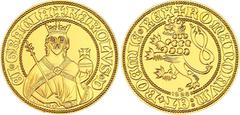 Coins - Czech & Slovak Czech Republic Dukat 1998 Restrike Gold (.986) 3.59 g.; Karl IV; A replica of the Ducat of Charles IV restored according to the original from the Moravian Museum in Brno by scul