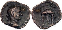 Coins - Ancient World Roman Empire Volusianus Sestertius 251 - 253 AD (ND) RIC# 253A, N# 284145; Bronze 22.25 g; Obv:. Bust of Volusian, laureate, draped, cuirassed, right. IMP CAE C VIB VOLVSIANO AVG