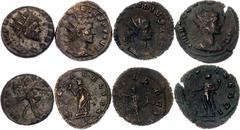 Coins - Ancient World Roman Empire Carus 4 x 1 Antonianus 282 - 283 AD (ND) Bronze; Variuos dates & motives; |VF-XF