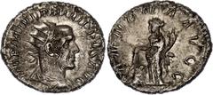 Coins - Ancient World Roman Empire Philip I Arab AR Antoninianus 244 - 249 AD RIC 28, RSC 25; Silver 3.89 g.; Philip I Arab AD 244-249; Rome Mint; Obv: IMP M IVL PHILIPPVS AVG. Bust of Philip the Arab