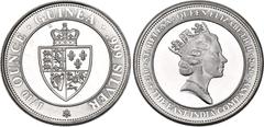 Coins - Africa Saint Helena 10 Pence 2020 N# 259243; Silver 3.24 g.; Elizabeth II; Spade Guinea Shield; 1/10 Oz Fine Silver; East India Company privy mark; Mintage: 50000 pcs; BUNC with minor hairline