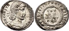 Coins - Ancient World Roman Empire Constantius II Siliqua 340 - 350 AD (ND) RIC# 59, N# 381992; Silver 2.37 g.; Constantius II (337-361); Constantinople Mint; Obv: D N CONSTANTIVS AVG, Bust of Constan