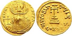 Ancient World Byzanthium Solidus 651 -654 CONSTANS II. (641 - 668) Solidus, Constantinopolis, 651-654. dN CONSTAN-TINЧSPPAV. Rev. VICTORIA AVGЧ. CONOB. DOC 19d; S. 956. Gold, AUNC-.