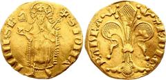 Europe France Principality of Orange Florin D'or 1340-1370 Raymond IV Bd# 983 (20 f.); PA# 4521; F#189; Gold 3,40g.