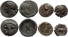 Ancient World Ancient World Ancient Greece, Lot of 4 Pieces Bronze 400 - 200 B.C. Ancient Greece, lot of 4 pieces bronze