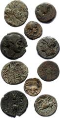 Ancient World Ancient World Ancient Greece, Lot of 5 Pieces Bronze 400 - 200 B.C. Ancient Greece, lot of 5 pieces bronze