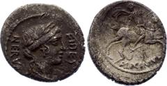 Coins - Ancient World Roman Republic AR Denarius 47 B.C. Silver 3.67g 17x19mm; A. Licinius Nerva. Denarius 47 BC. Obv. Fides laureate head to right, FIDES before, NERVA behind. Rev. Horseman galloping