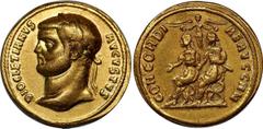 Coins - Ancient World Ancient Greece Antiochia Gold Aureus Diocletianus 290 -292 AD RIC 313 R2, C 38 (400 Fr.), Calicó 4429 (R1, stgl. Abb.).; Gold; XF