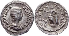 Coins - Ancient World Roman Empire Plautilla Augusta Denarius 202 - 205 AD RIC# 369; Silver 3,25g.; wife of Caracalla; UNC