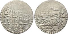 OTTOMAN EMPIRE. Selim III (AH 1203-1222 / 1789-1807 AD). 60 Para or 2 Zolota. Islambul (Istanbul) mint. Dated AH 1203//2. Obv: Legend, with RY date. Rev: Legend, with mint and AH date. KM 501. Conditi