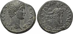 LYDIA. Maeonia. Geta (Caesar, 198-209). Ae. Obv: Λ CEΠT ΓETAC KAI. Bare head right. Rev: EΠΙ ΔAMA ARX MAIONΩN TO B. Zeus Lydios standing facing, head left, holding eagle. BMC 49-50; SNG Copenhagen -; 