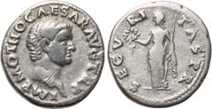 OTHO (69). Denarius. Rome. Obv: IMP M OTHO CAESAR AVG TR P. Bare head right. Rev: SECVRITAS PR. Securitas standing left, holding wreath and sceptre. RIC² 8. Condition: Very fine. Weight: 3.18 g. Diame