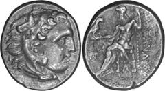 Ancient Greek Macedonia, Alexander III The Great, 336-323 BC. Drachm; Macedonia, Alexander III The Great, 336-323 BC; Uncertain mint in Western Asia Minor, c. 188-180 BC, Drachm, 4.36g. Price-2756. Ob