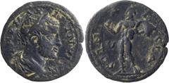 Roman Imperial Maximinus I Thrax. AE 25; Maximinus I Thrax; 235-238 AD, Ninica Claudiopolis, Cilicia, AE 25, 9.50g. SNG Levante-623 (same dies), SNG Paris-794 (same dies). Obv: IMP MAXIMINUC [PI] Bust