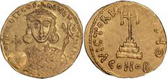 Byzantine Philippicus. Solidus; Philippicus; 711-713 AD. Constantinople, Solidus, 4.45g. Berk-204, Sear-1447, MIB-1. Obv: D N FILEPICUS - MULTUS AN Bust facing, with short beard, wearing crown and lor