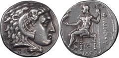 Ancient Greek Macedonia, Philip III. Tetradrachm; Macedonia, Philip III; 323-317 BC, Babelon, Tetradrachm, 17.06g. Price-202. Obv: Head of Herakles r., wearing lion-skin headdress. Rx: ΦIΛIΠΠoY on r.,