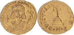 Byzantine Philippicus. Solidus; Philippicus; 711-713 AD. Constantinople, Solidus, 4.45g. Berk-204, Sear-1447, MIB-1. Obv: D N FILEPICUS - MULTUS AN Bust facing, with short beard, wearing crown and lor