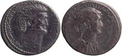 Imperatorial Cleopatra and Mark Antony. Tetradrachm; Cleopatra and Mark Antony; c. 36 BC, Tetradrachm, 14.14g. RPC-4094 (43 spec., 21 obv. dies). Obv: [BACIΛIC]CA KΛEOΠATPA ΘEA NEW[TEPA] Diademed, dra