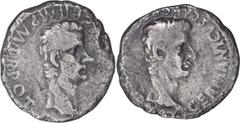 Roman Imperial Caligula. Denarius; Caligula; 37-41 AD, Lugdunum, 37-8 AD, Denarius, 3.06g. BM-19, Paris-15, C-2 (25 Fr.), RIC-18 (R2). Obv: C CAESAR AVG GERM P M TR POT Laureate head of Caligula r. Rx