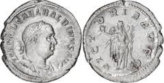 Roman Imperial Balbinus. Denarius; Balbinus; 238 AD, Rome, Denarius, 3.31g. BM-37, C-27 (10 Fr.), RIC-8. Obv: IMP C D CAEL BALBINVS AVG Bust laureate, draped, cuirassed r., seen from front. Rx: VICT -