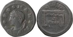 Roman Imperial Constantine I. Nummus; Constantine I; 307-337 AD, Constantinople, 307/10-337 AD, Nummus, 1.26g. RIC-21. Obv: POP ROMANVS Bust of the Genius of the People of Rome, cornucopia behind. Rx: